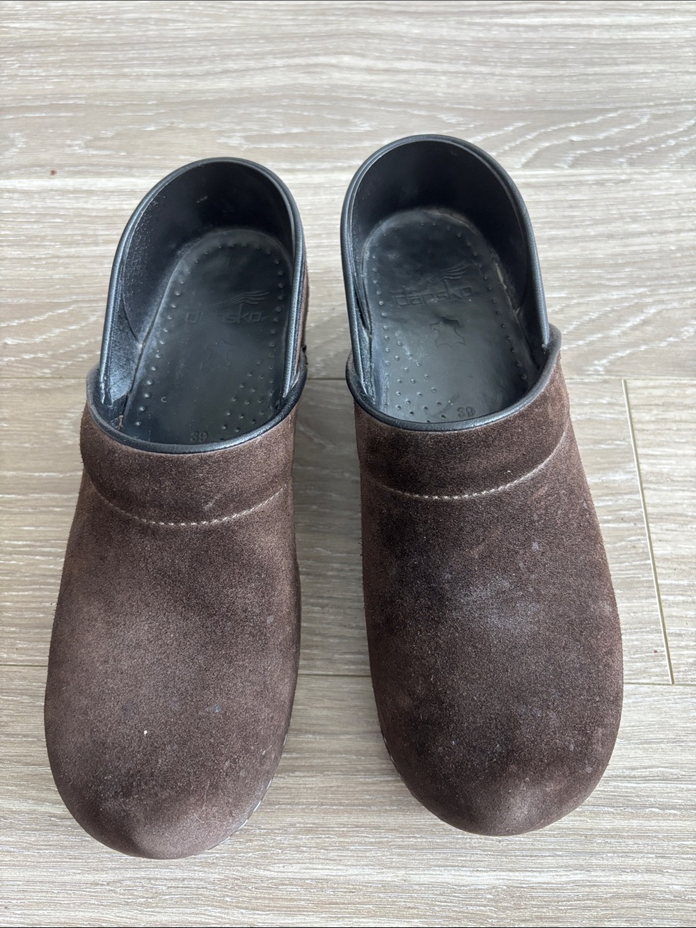 Men's Brown Suede Slip-On Clogs